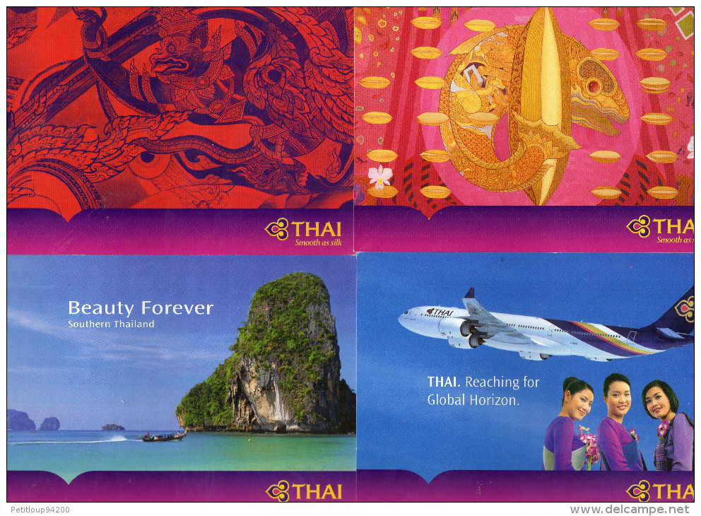 CORRESPONDANCE DE BORD Thai Airways - Articles De Papeterie