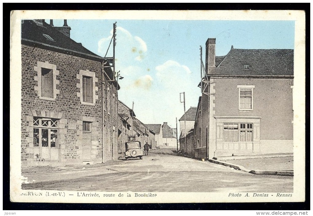 Cpa Du 35  Servon L' Arrivée Route De La Bouëxière  ...  Châteaugiron Rennes     MAI5 - Châteaugiron