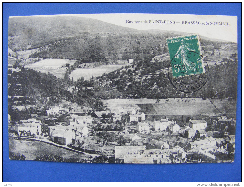 CPA Brassac (81) - Environs De Saint Pons - Brassac Et Le Sommail 1911 - Brassac