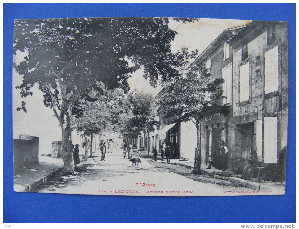 CPA Lézignan-Corbières (11) - Avenue Victor Hugo 1908 - Other & Unclassified