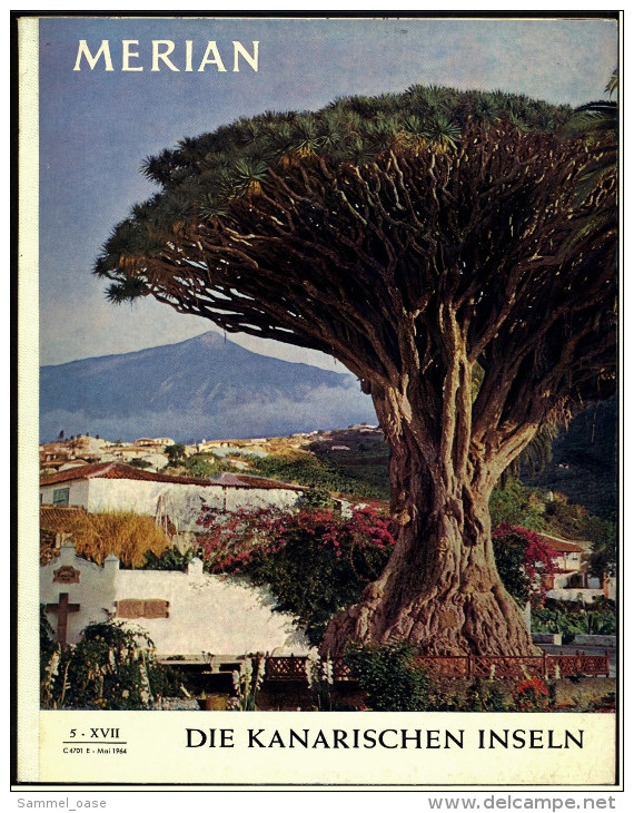 Merian Illustrierte  -  Die Kanarischen Inseln , Alte Bilder 1964  -  Pfiffe Auf Gomera  -  Verwirrendes Lanzarote - Reise & Fun
