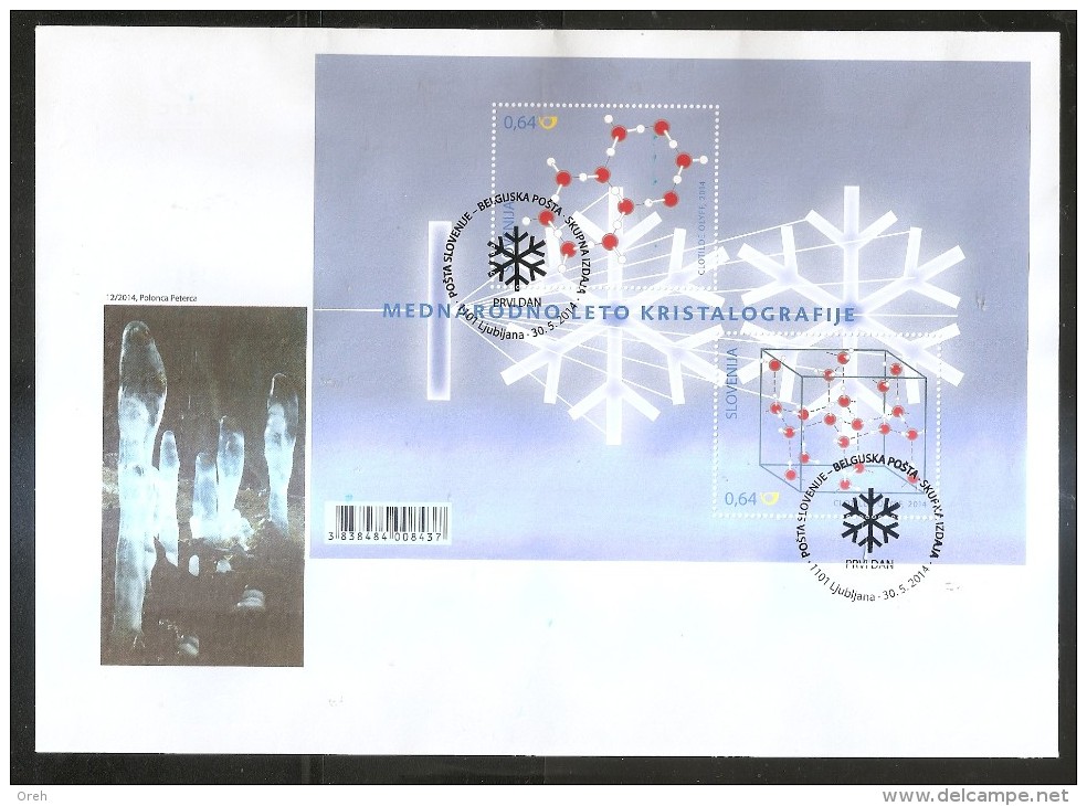 BEGIUM  2014,YEAR OF CRYSTALLOGROPHY,JOIN ISSUSE - Unused Stamps