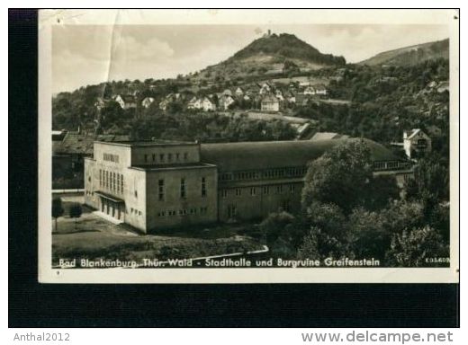 Bad Blankenburg Stadthalle Sw Kleinformat 1956 - Bad Blankenburg