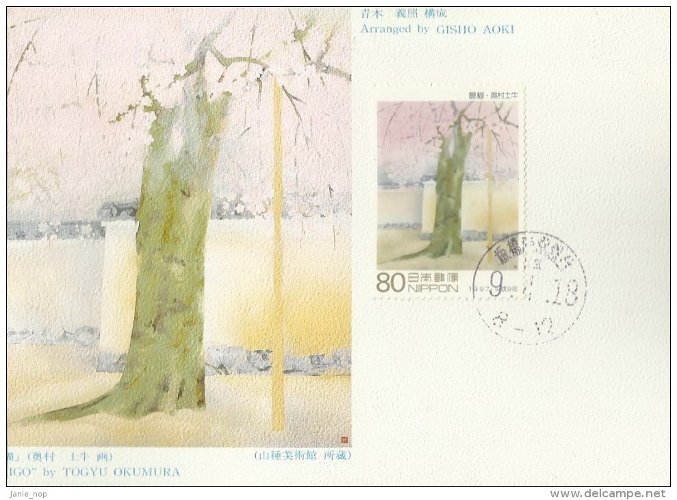 Japan 1997 Philately Week, Maximum Card - Tarjetas – Máxima