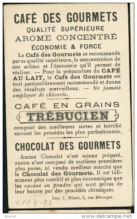 Café Des Gourmets, Chromo Lith. J. Minot, Enfants, Le Goûter - Tea & Coffee Manufacturers