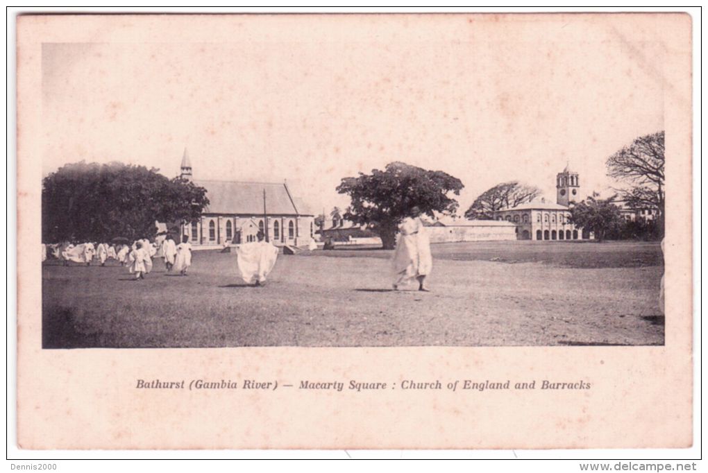 BATHURST ( Gambia River )  - Macarty Square : Church Of England And Barracks - Gambia