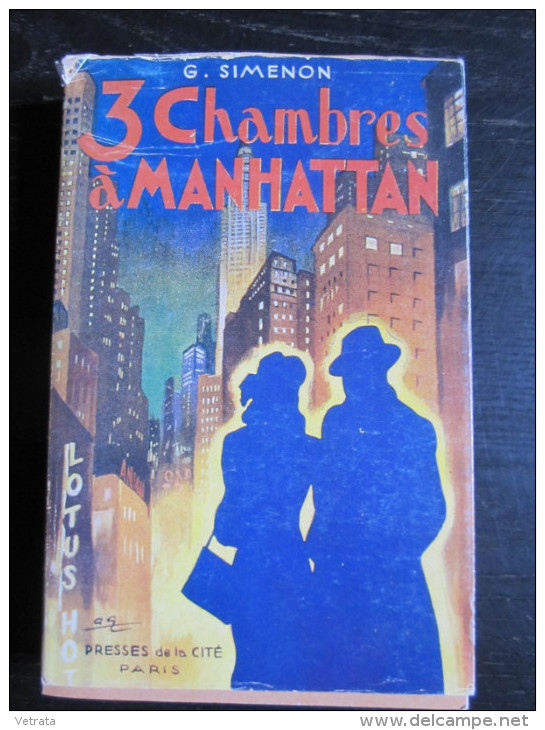 Fac Similé De L' Édition De 1946 : Georges Simenon - 3 Chambres À Manhattan - Belgische Schrijvers