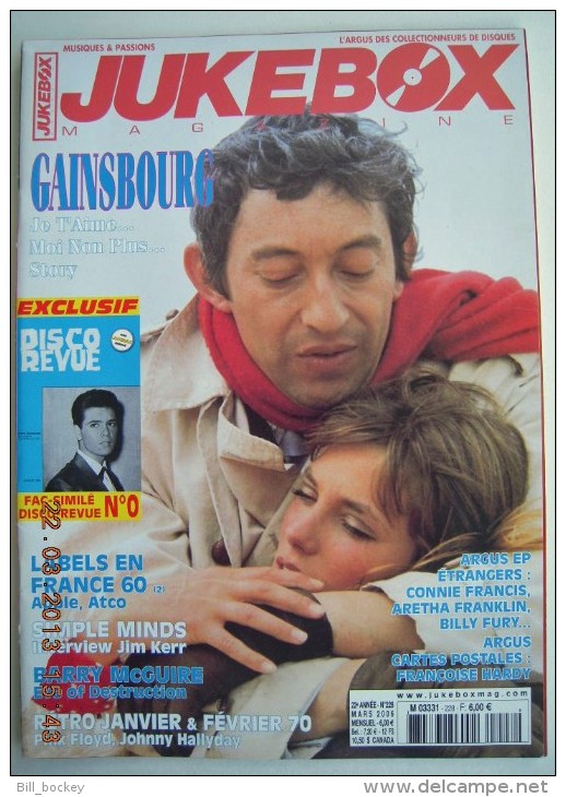 JUKEBOX 228 - Mars 2006 - Gainsbourg Jane Birkin / Simple Minds / Cliff Richard / ++ - Musique