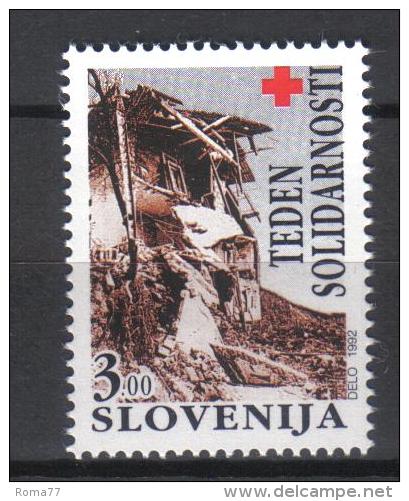 W691 - SLOVENIA , Beneficenza Serie Unificato N. 2 ***  MNH . Croce Rossa - Slowenien