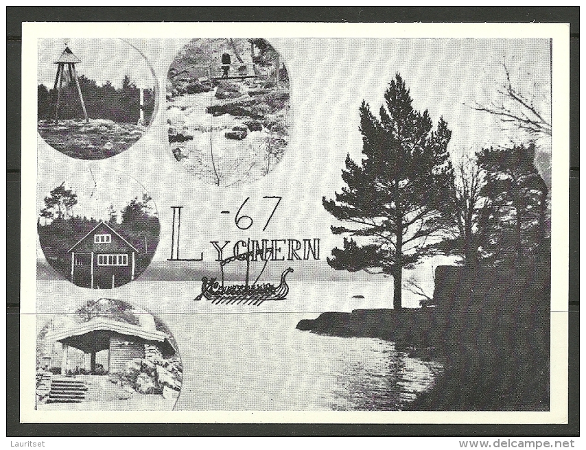 SCHWEDEN Sweden 1967 Special Scouting Camp Cancel Sonderstempel Auf Dem Postkarte Lygnern - Storia Postale