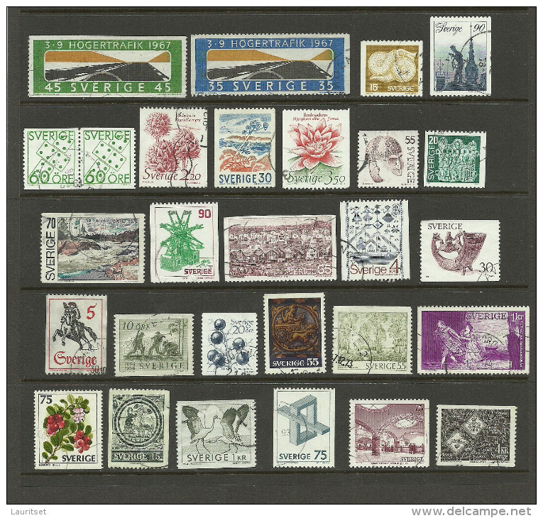 SCHWEDEN Sweden Lot Of 28 Older Stamps O - Colecciones