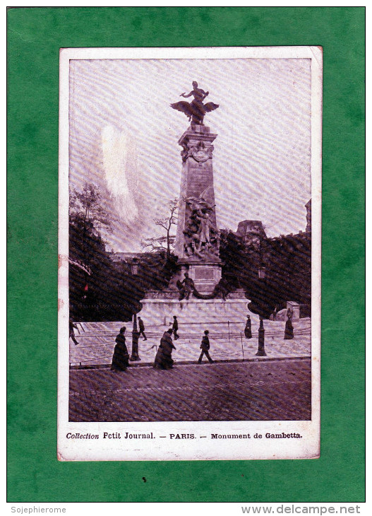 Collection Petit Journal Paris 20e Monument De Gambetta (square Edouard-Vaillant) - Arrondissement: 20