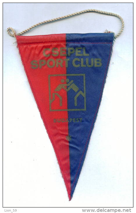 W115 / SPORT - SCEPEL SPORT CLUB BUDAPEST  Wrestling Lutte Ringen 12  X 20 Cm. Wimpel Fanion Flag  Hungary Ungarn - Andere & Zonder Classificatie