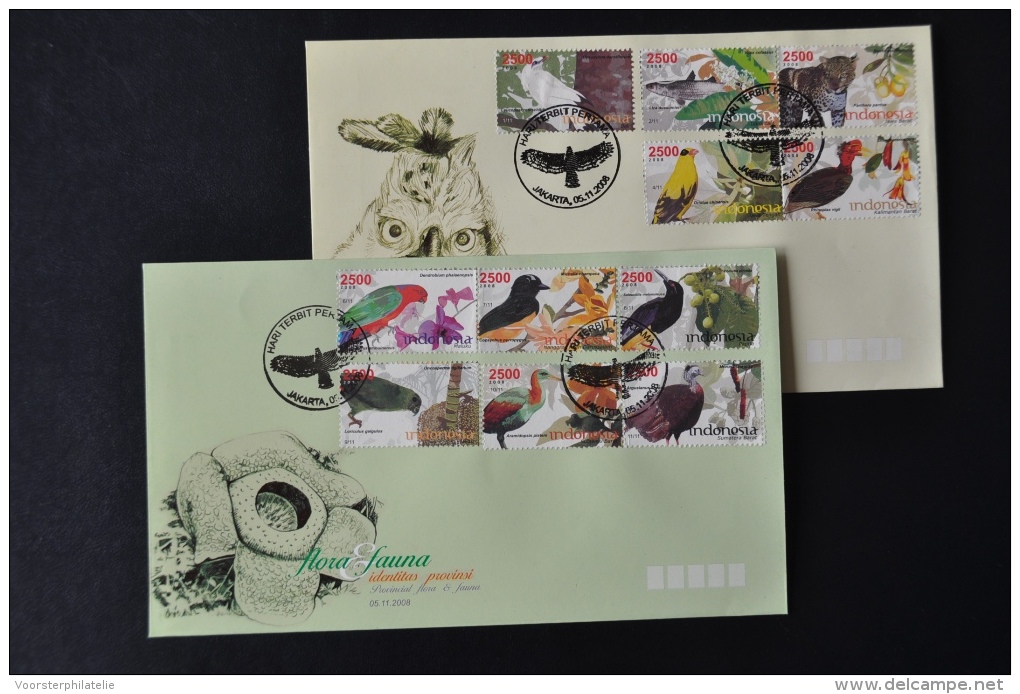 M2 - 04++ INDONESIA 2008 FDC VOGELS BIRDS OISEAUX BLANK - Altri & Non Classificati