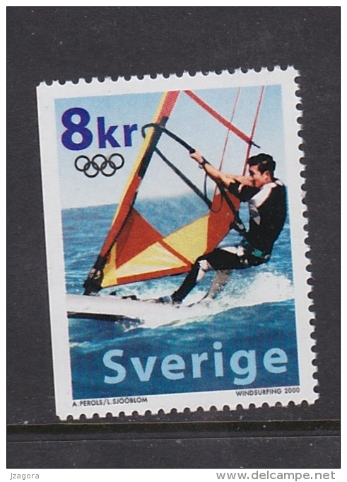 OLYMPIC GAMES WINDSURFEN WINDGLIDER VOILE SWEDEN SUEDE SCHWEDEN 2000 MI 2184 MNH FREDRIK PALM Wind Surfing - Summer 2000: Sydney