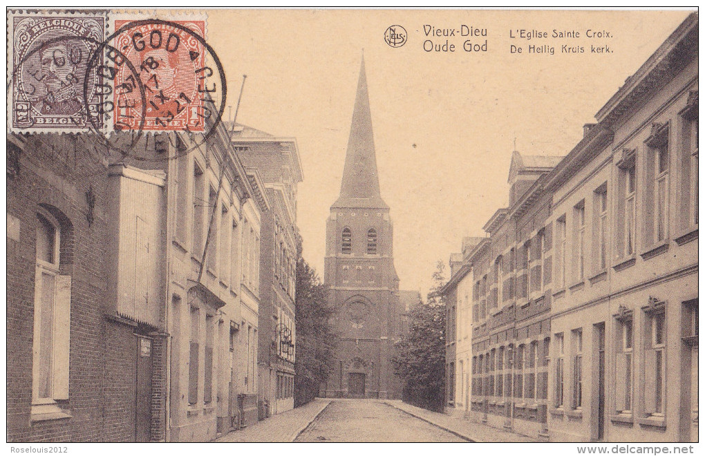 OUDE GOD / VIEUX DIEU : L'église Sainte Croix ( 2 Timbres) - Mortsel