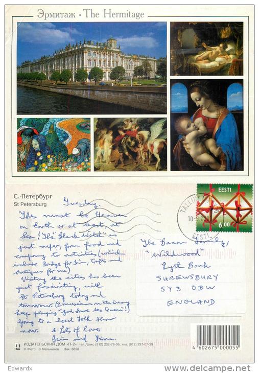 Gdansk, Poland Postcard Posted 2001 ESTONIA Stamp - Estonia