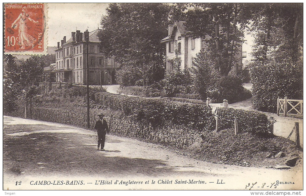 CAMBO LES BAINS    L'HOTEL D'ANGLETERRE - Cambo-les-Bains