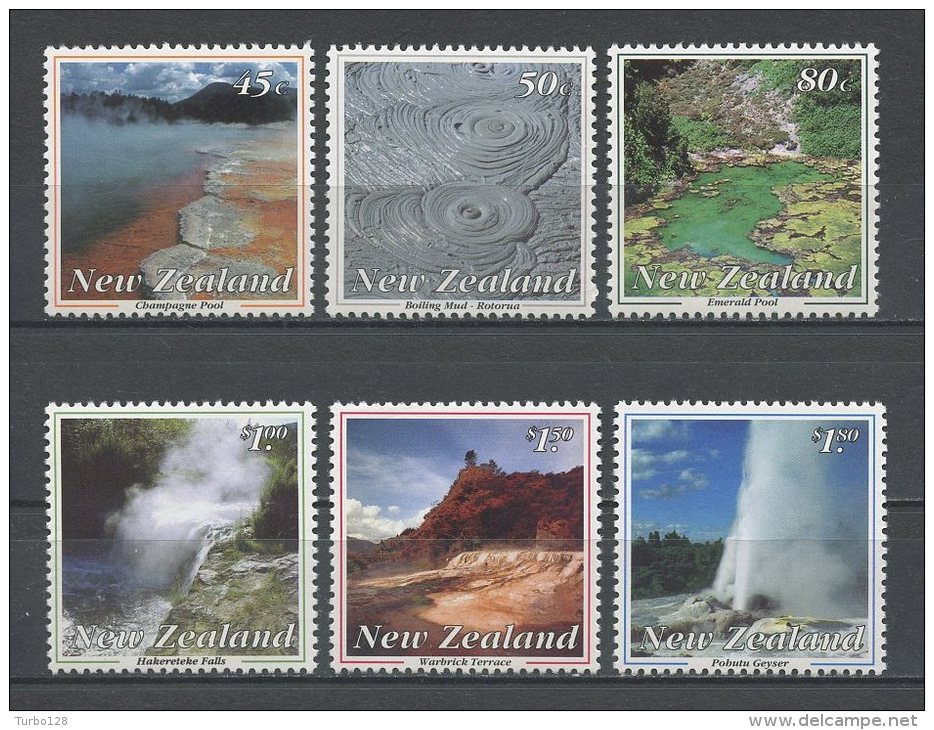 Nlle ZELANDE 1993 N° 1228/1233 ** Neufs = MNH Superbes Cote 12,50 &euro; Sites Thermalisme Geyser Piscine Landscapes - Ongebruikt