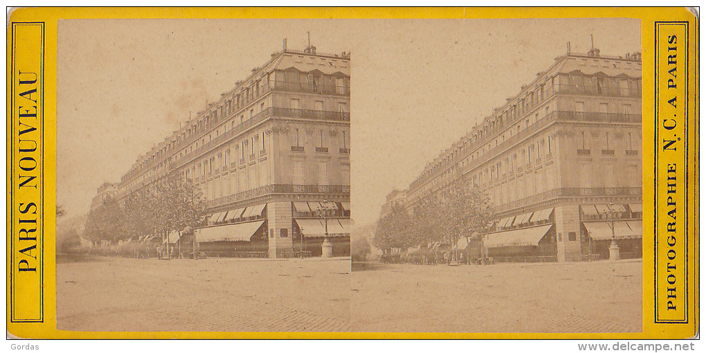 France - Paris - Grand Hotel - Cartes Stéréoscopiques