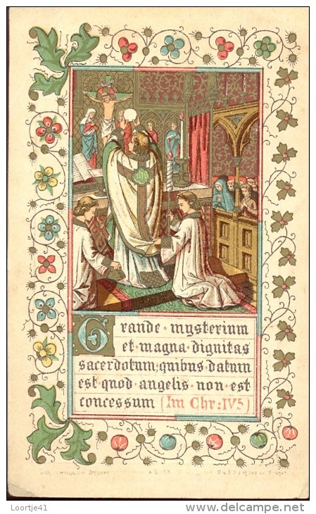 Devotie - Premiere Messe De Victor Goblet - Ordre De Carmes Déchaussés Liège 1890 - Andachtsbilder