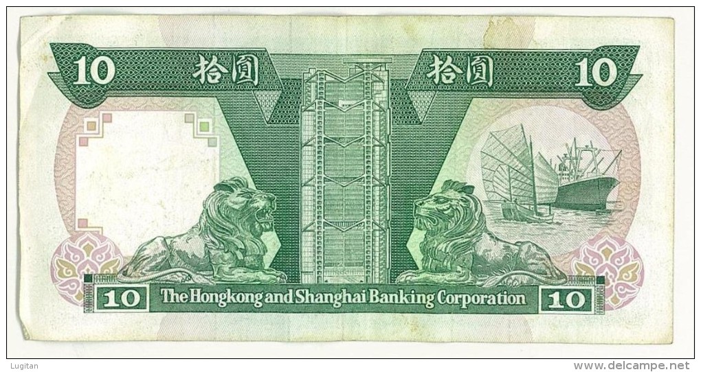 HONG KONG - 10 DOLLARS - TEN DOLLARS - JX534697 - HONG KONG SHANGHAI BANKING CORPORATION - Hong Kong