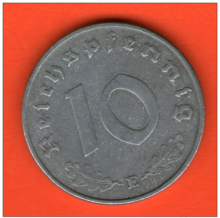 *** 10 Reichspfennig 1945 E ***  KM 101 - 3rd / Tercer Reich - Zinc / Zink - ALEMANIA / DEUTSCHLAND / GERMANY - 10 Reichspfennig