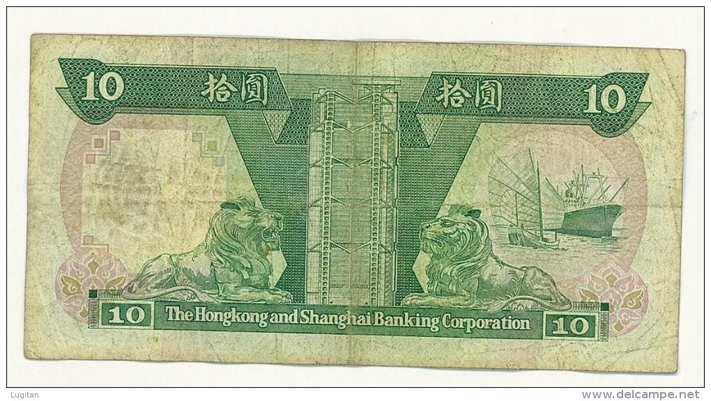 HONG KONG - 10 DOLLARS - TEN DOLLARS - GJ753565 - HONG KONG SHANGHAI BANKING CORPORATION - Hong Kong