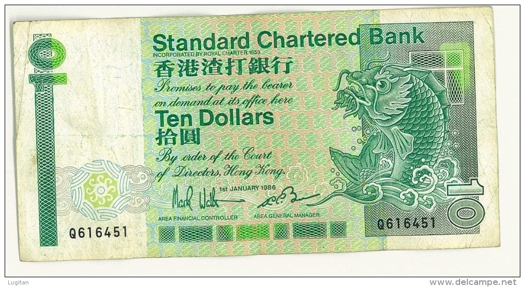 HONG KONG - 10 DOLLARS - TEN DOLLARS 1986 - Q616451 - STANDARD CHARTERED BANK - Hongkong