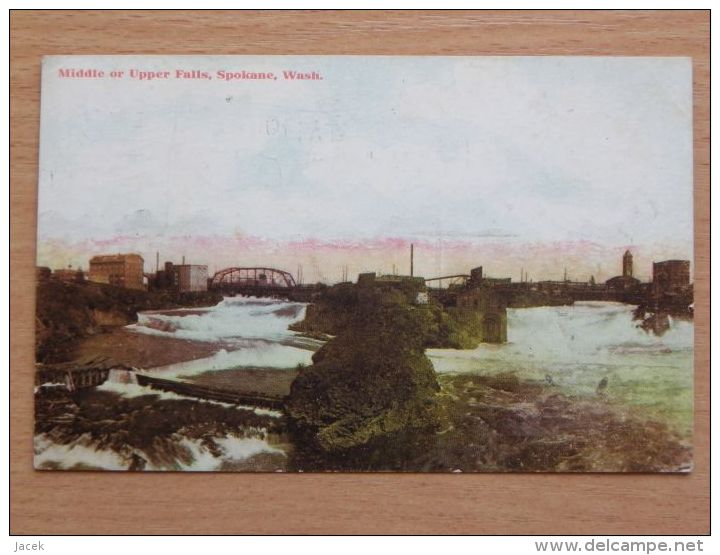 Spokane  Wash / Bridge /  Old Postcard 2 Scan  1911 Year - Spokane