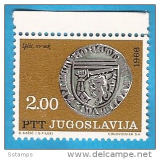 1966  1191-96  JUGOSLAVIJA JUGOSLAWIEN  SILBERMUENZEN MITTELALTER  MNH - Unused Stamps