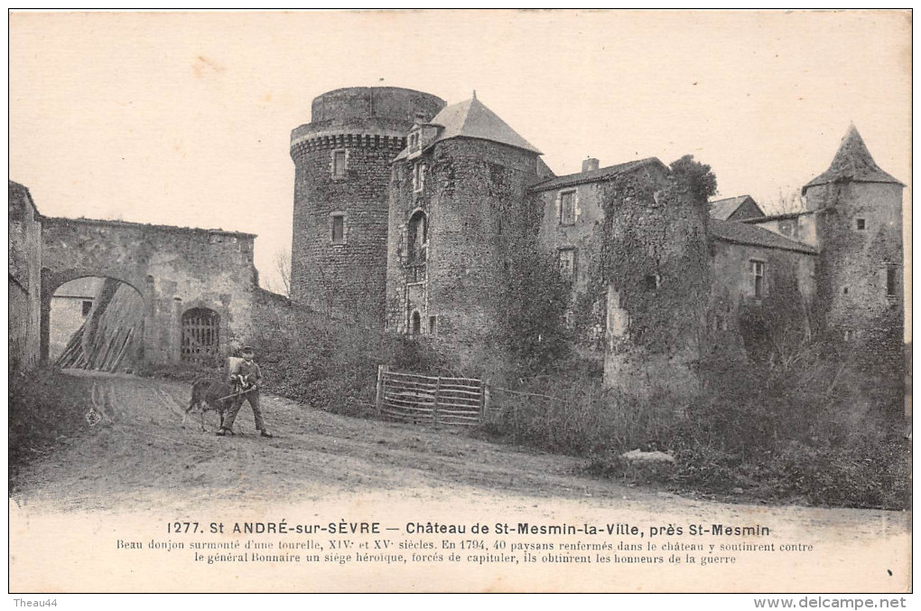 ¤¤  -   1277   -  SAINT-ANDRE-sur-SEVRE   -  Chateau De Saint-Mesmin-la-Ville    -  ¤¤ - Autres & Non Classés