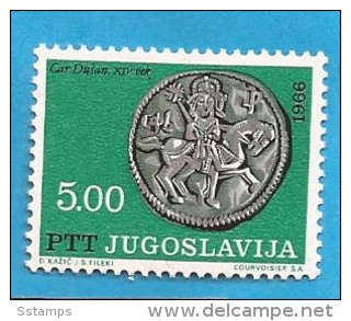 1966  1191-96  JUGOSLAVIJA JUGOSLAWIEN  SILBERMUENZEN MITTELALTER  MNH - Ungebraucht