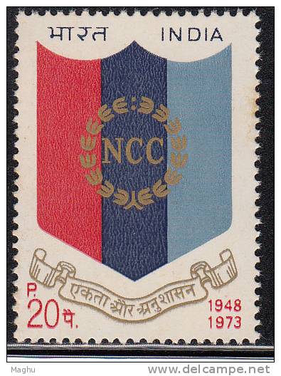 India MNH 1973,  NCC. National, Cadet Corps. - Neufs