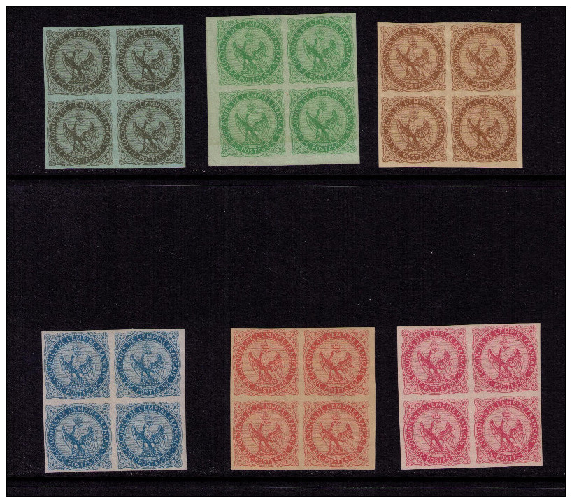 Colonies, Nº 1-6 ,neuf, Bloc De 4. - Aigle Impérial