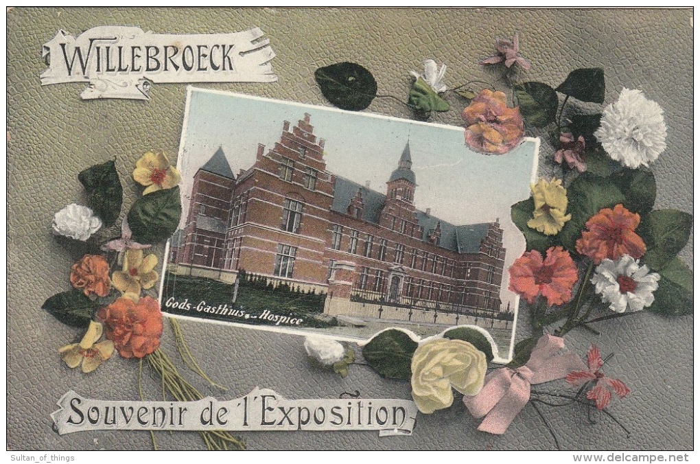Cpa/pk 1929 Willebroek Willebroeck Gods-Gasthuis Souvenir De L'Exposition - Willebroek