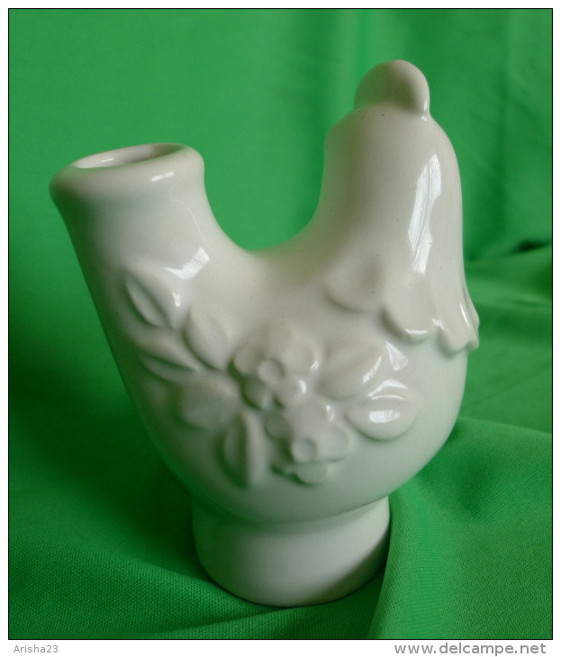 Vintage Helsingborg Deco Keramik Design Rosa Ljung ? Bird Cock Ceramic VASE Pot - Sonstige & Ohne Zuordnung