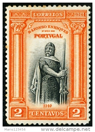 PORTOGALLO, PORTUGAL,RE ALFONSO I, 1926, FRANCOBOLLO NUOVO (MLH*), Scott 377, YT 383, Afi 361 - Ungebraucht