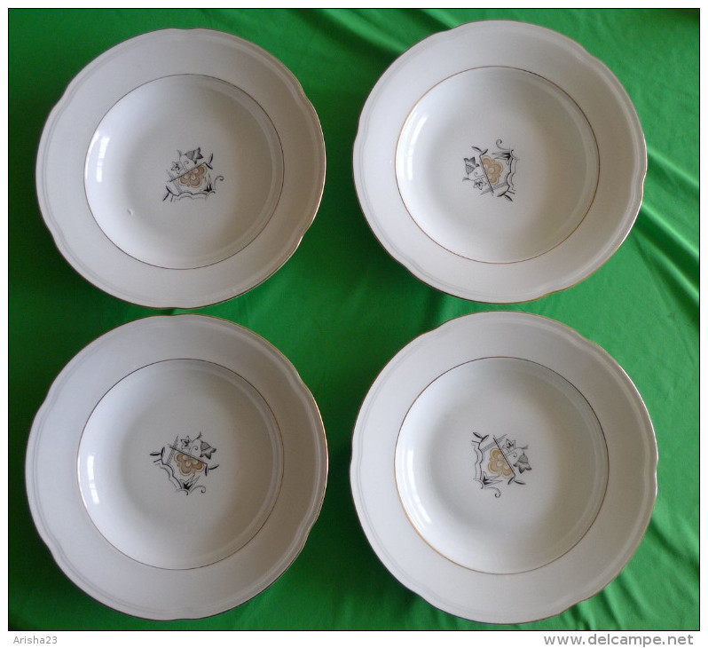 Vintage Germany Bavaria HEINRICH Winterling Plate Dish 4 Pcs. - LORE Import Mark RARE - Heinrich (DEU)