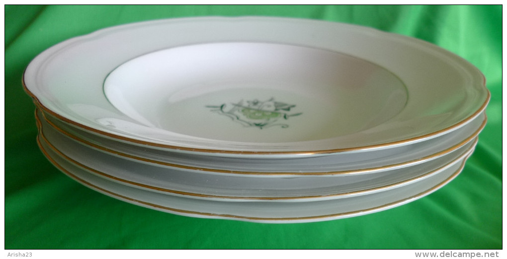 Vintage Germany Bavaria HEINRICH Winterling Plate Dish 4 Pcs. - LORE Import Mark RARE - Heinrich (DEU)