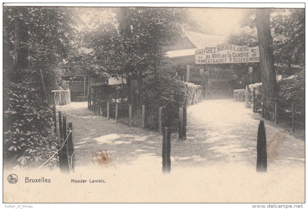 Cpa/pk 1910 Bruxelles Brussel Estaminet Moeder Lambic Bois De La Cambre Nels - Cafés, Hôtels, Restaurants