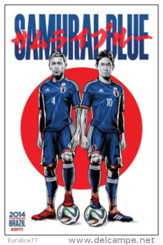 STICKER SIZE.6,5X9,5 CM. APROX - WORLD CUP FOOTBALL BRASIL 2014 - JAPAN - Otros & Sin Clasificación