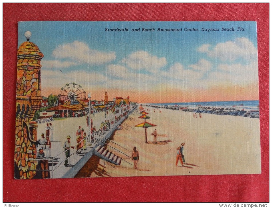 FL - Florida> Daytona  Beach- Boardwalk & Amusement Center 1953 Cancel    Ref-1336 - Daytona