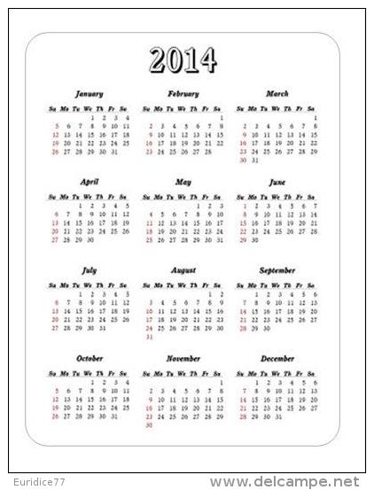 Small Pocket Calendar Leonetto Cappiello Vintage Posters - Year 2014 - Tamaño Pequeño : 2001-...