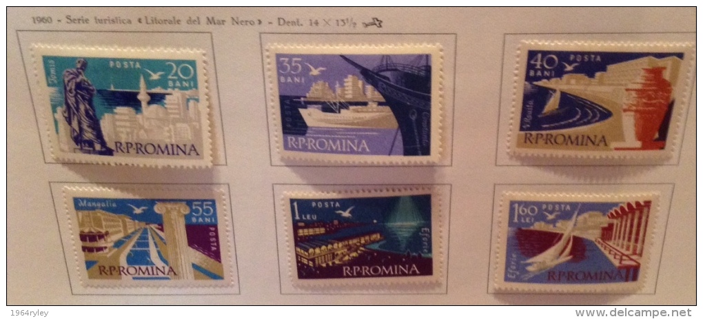 Romania 1960 - Mi 1900/1905 Mh* - Neufs