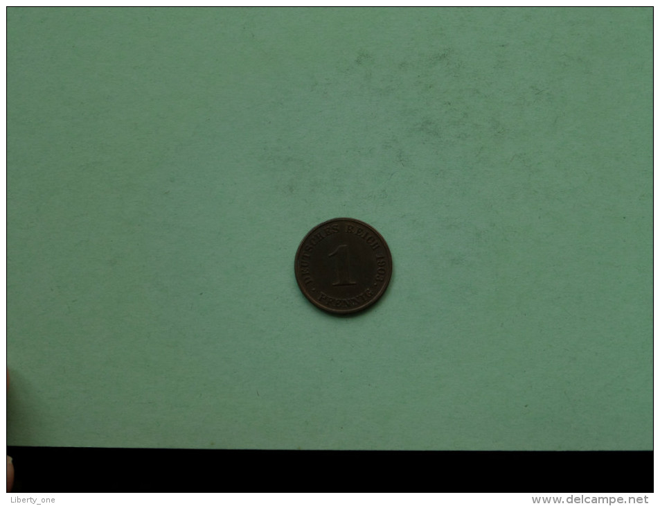 1903 J - 1 Pfennig / KM 10 ( Uncleaned Coin / For Grade, Please See Photo ) !! - 1 Pfennig