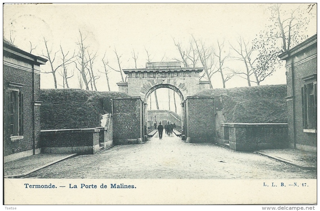 Dendermonde / Termonde - La Porte De Malines  - 1906 ( Verso Zien ) - Dendermonde