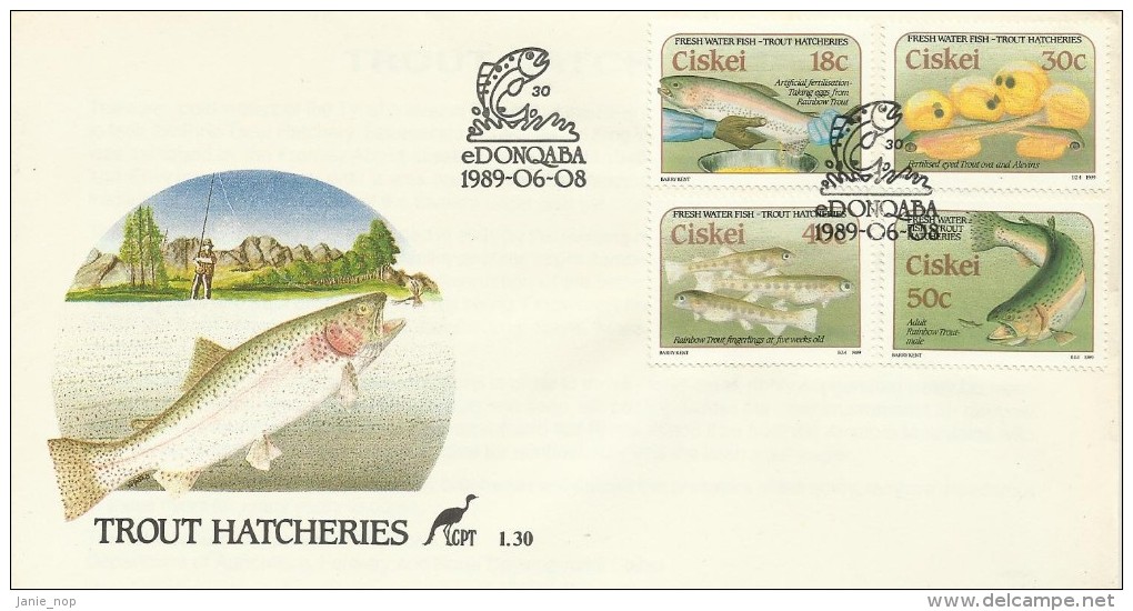 Ciskei 1989 Trout Hatcheries FDC - Ciskei