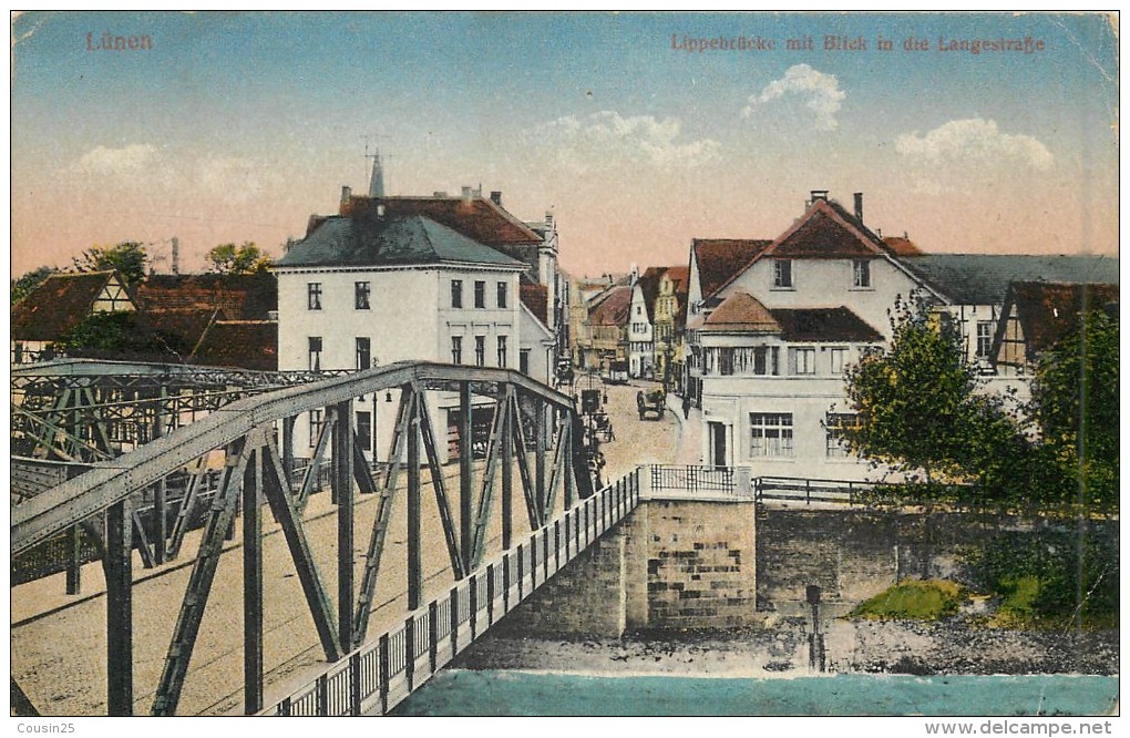 ALLEMAGNE - LUNEN - Lippebrücke Mit Blick In Die Langestrasse - Lünen