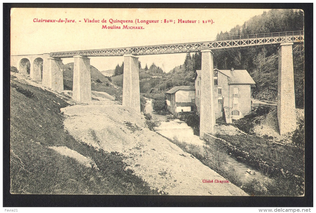 39 CPA  - CLAIRVAUX Du Jura - Viaduc De Quinquena - Moulins Michaud - Clairvaux Les Lacs